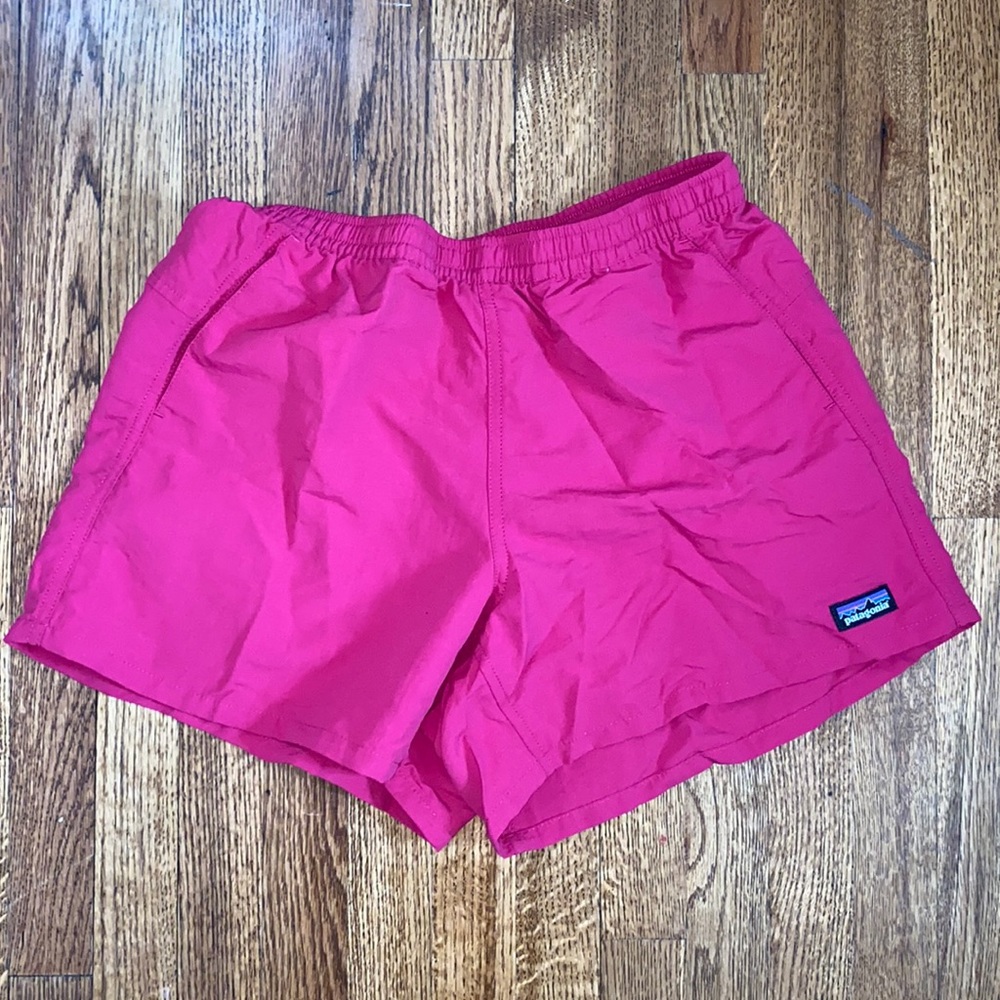 Bright Pink Patagonia Baggies Shorts (5 inch)